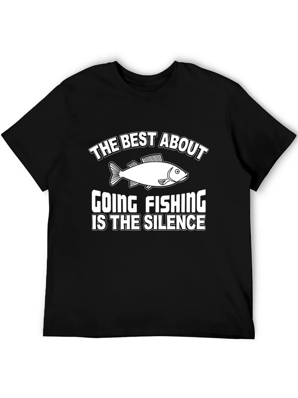 Fishing Silence Graphic Tee - Humor T-Shirt product image 5