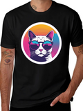 Cool Cat Tee - Retro Sunglasses Graphic T-Shirt product image 1