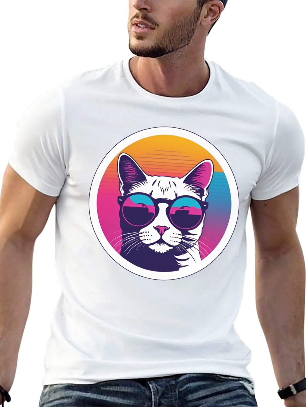Cool Cat Tee - Retro Sunglasses Graphic T-Shirt product image 12