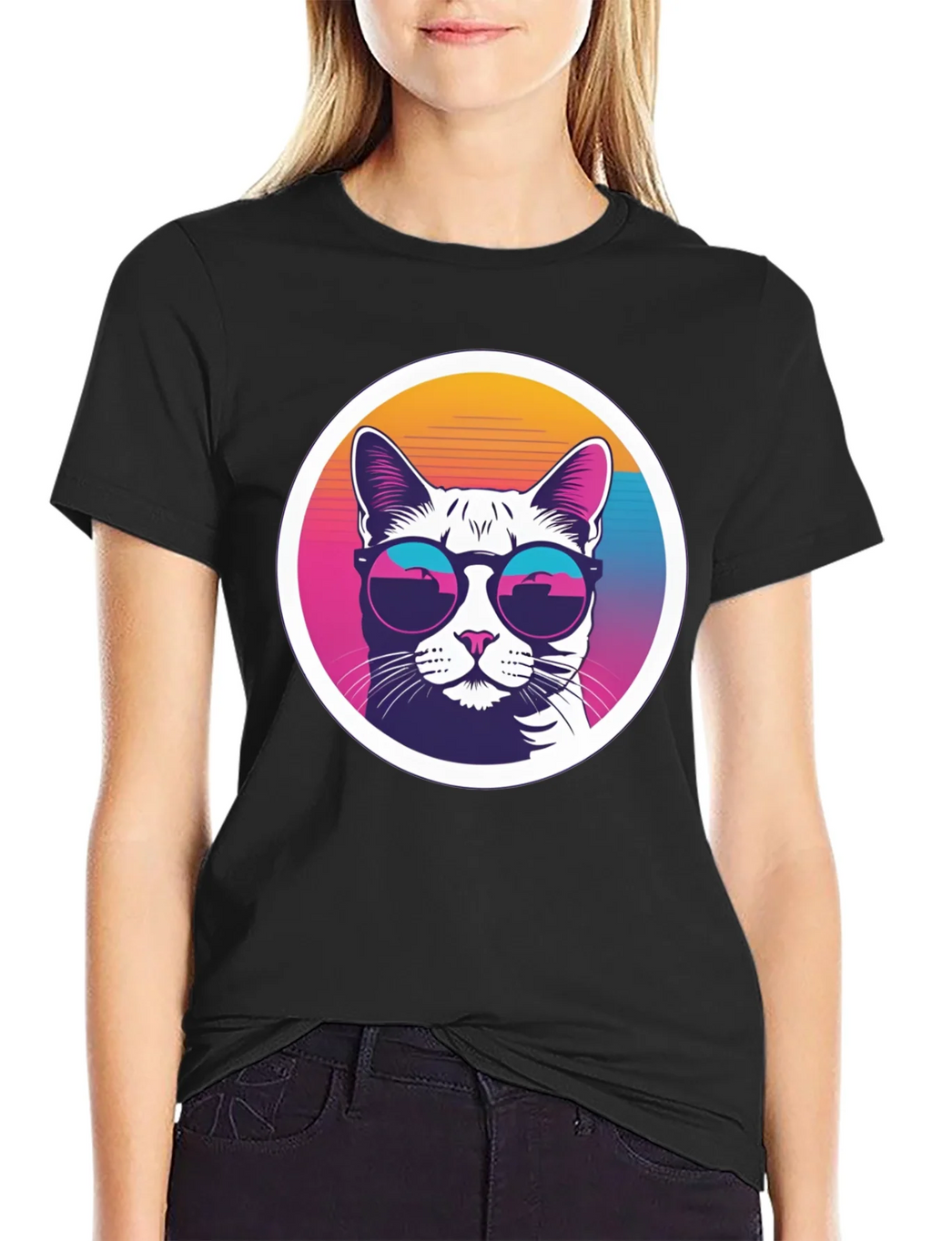 Cool Cat Tee - Retro Sunglasses Graphic T-Shirt product image 2