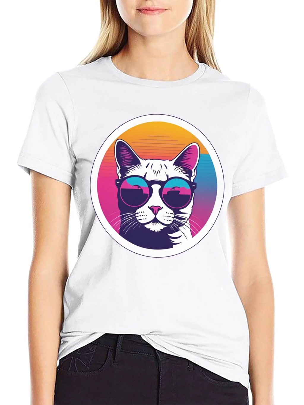 Cool Cat Tee - Retro Sunglasses Graphic T-Shirt product image 8