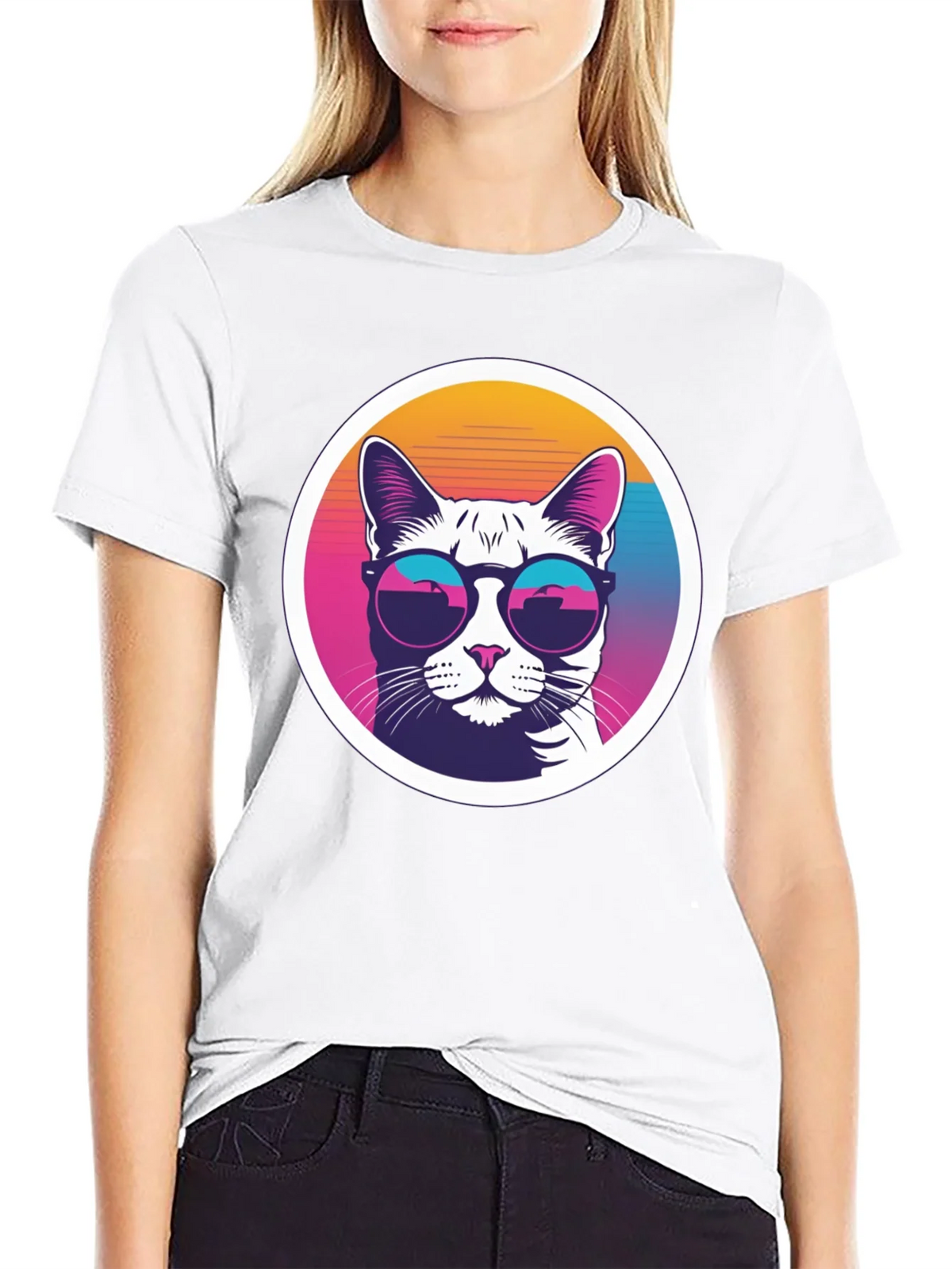 Cool Cat Tee - Retro Sunglasses Graphic T-Shirt product image 8