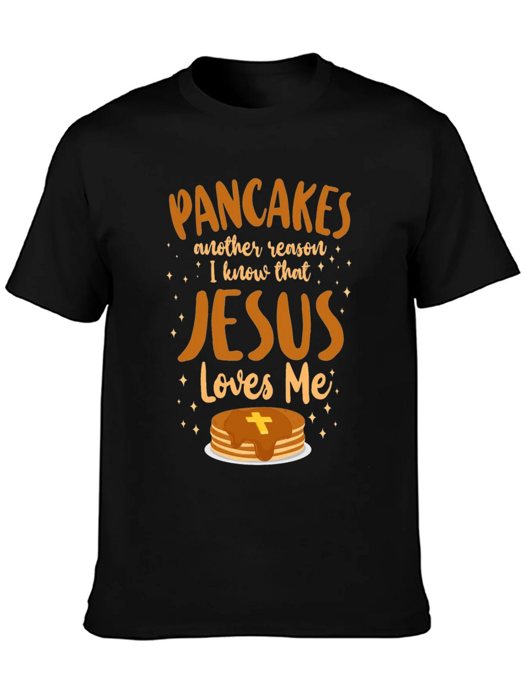 Pancakes & Jesus Graphic T-Shirt product image 3