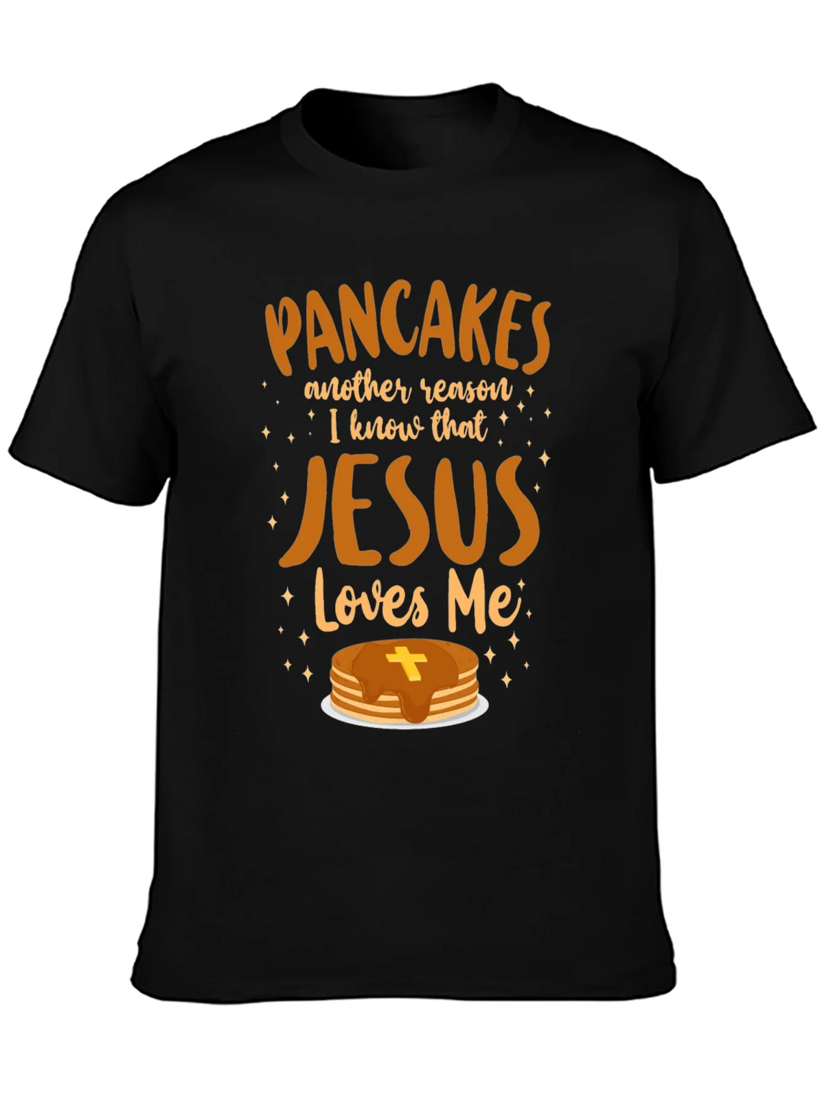 Pancakes & Jesus Graphic T-Shirt product image 3