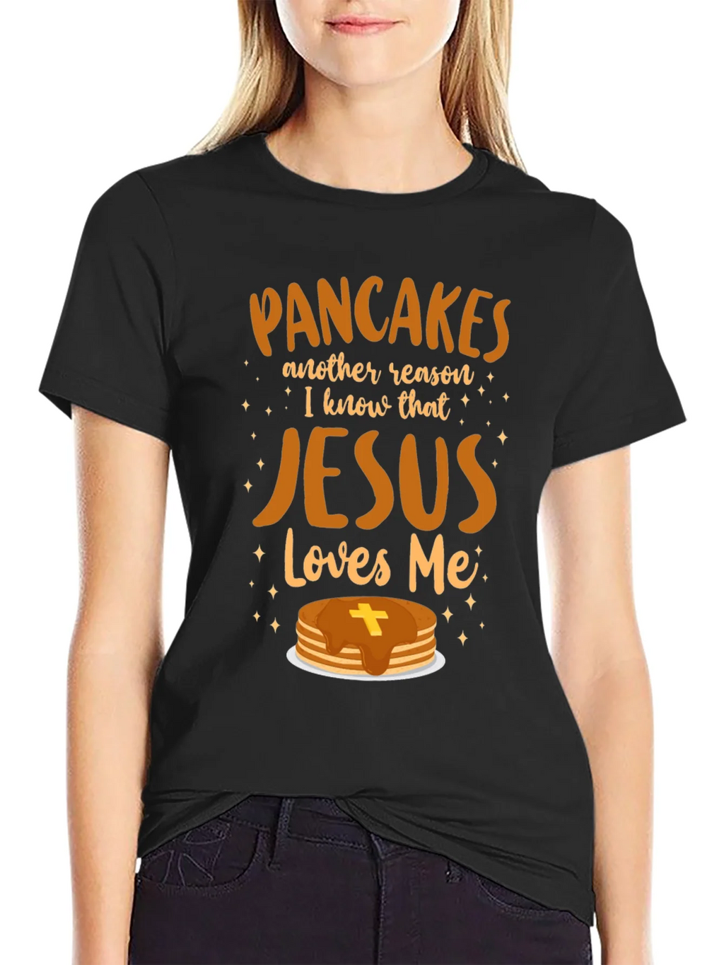 Pancakes & Jesus Graphic T-Shirt product image 2